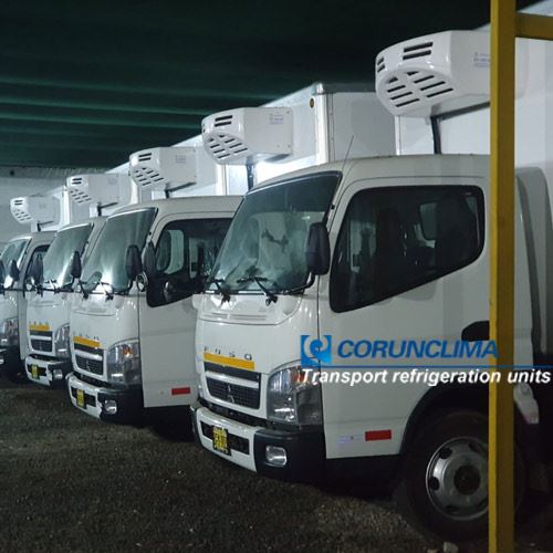 Truck Refrigeration System Installed On Fuso Truck in Latin Amer