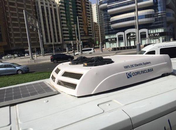 Van roof air conditioner in UAE