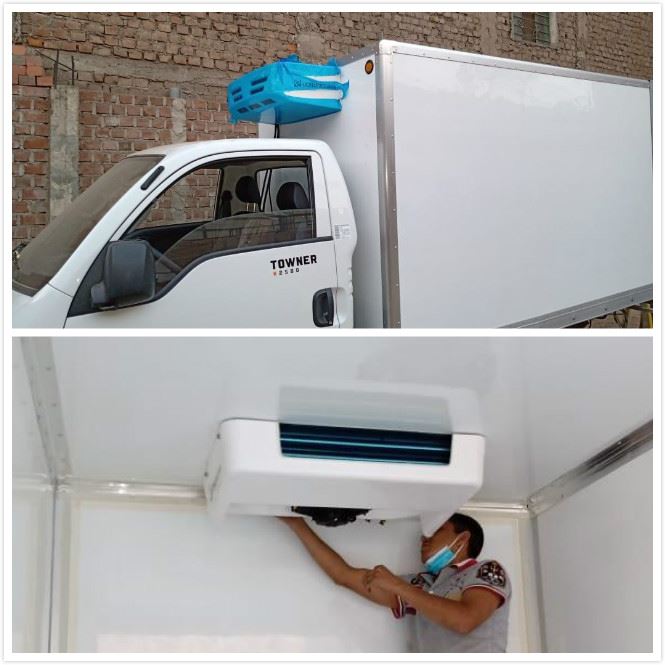 Small refrigeration units for trucks V150F installed in LA