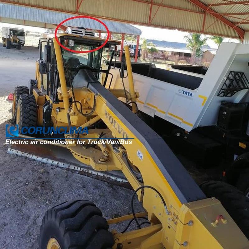 Equipment cab air conditioner