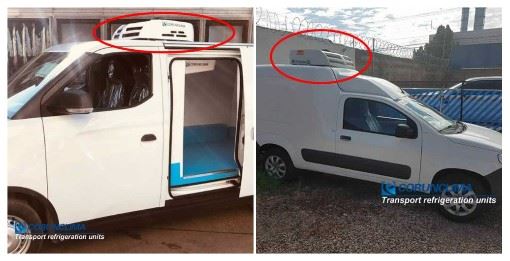 Electric fridge unit for vans