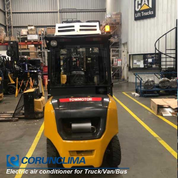 12 volt air conditioner for heavy equipment (6)Electric forklift air conditioner