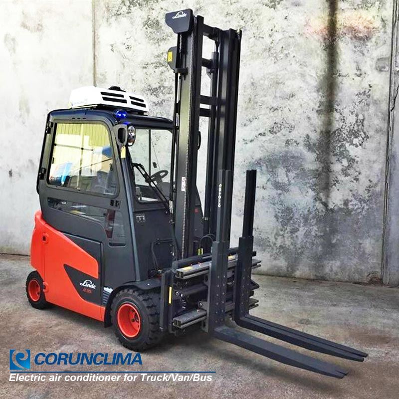 Electric forklift air conditioner