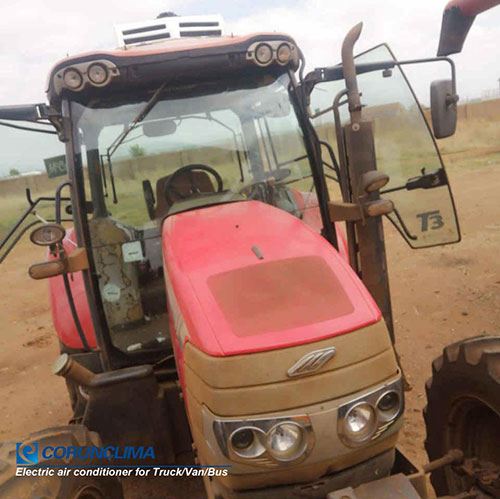 Agriculture vehicle air conditioning system